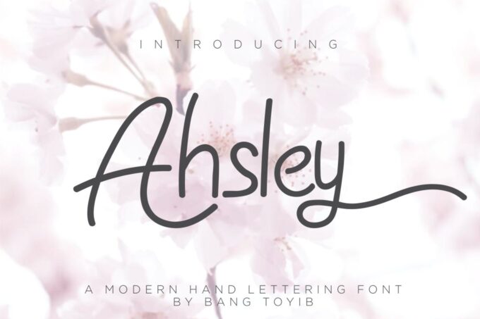 Ahsley Font - Featured Image
