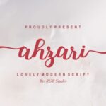 Ahzari Font - Featured Image
