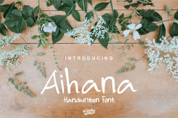 Aihana Handwritten Font - Featured Image