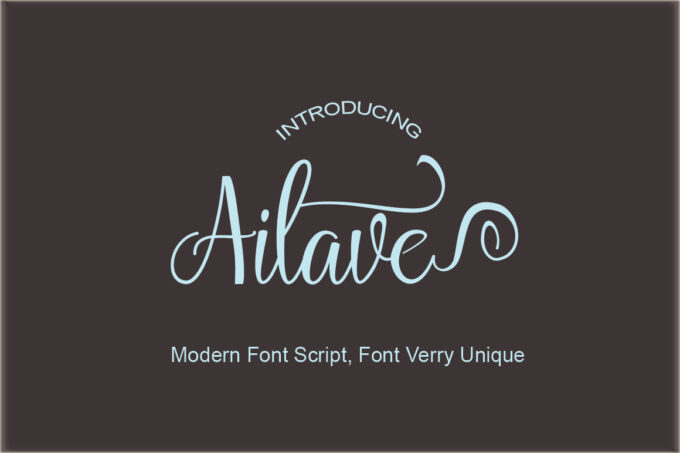 Ailave Font - Featured Image