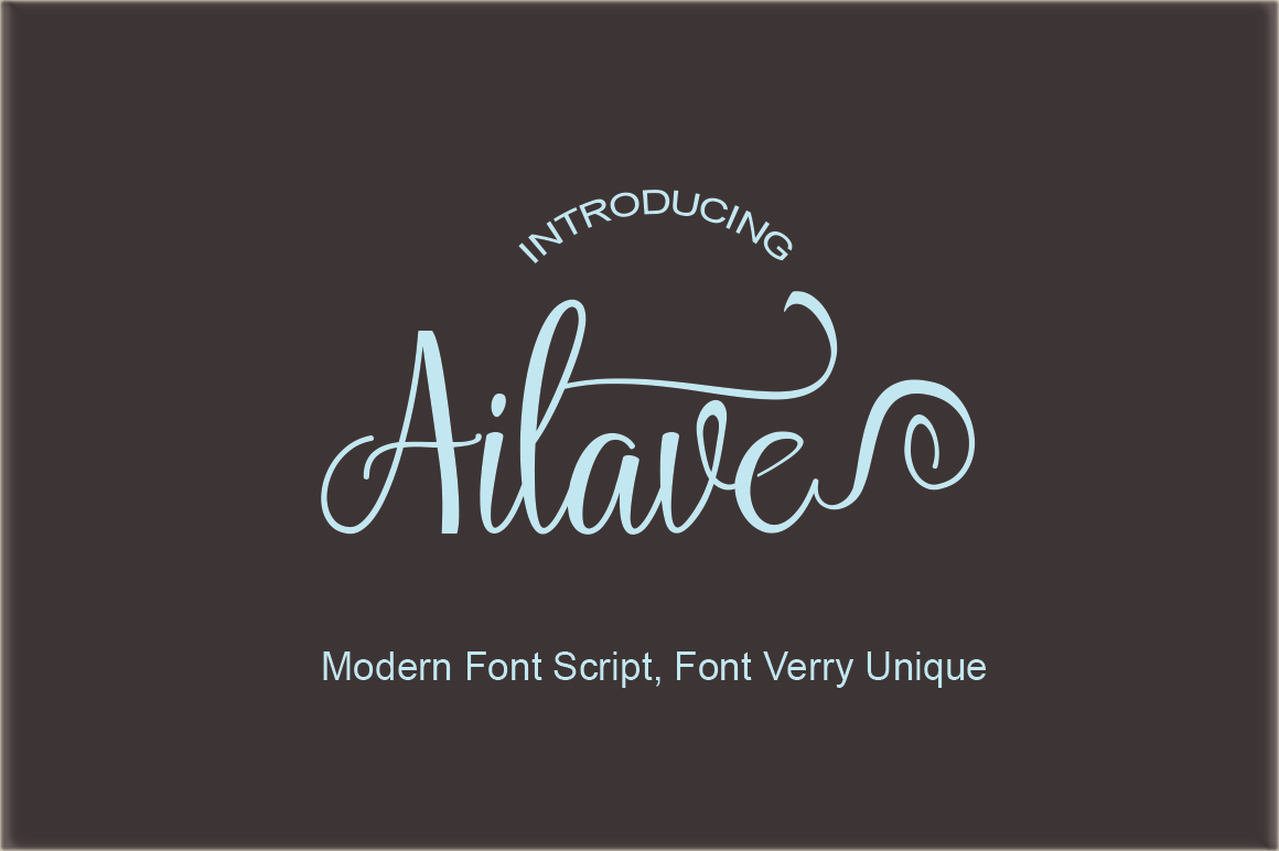 Ailave Font - Featured Image
