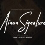Ainun Signature Font - Featured Image