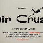 Air Crush Font - Featured Image
