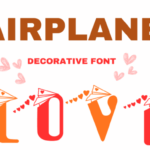 Airplane Love Font - Featured Image