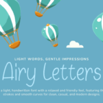 Airy Letters Font - Featured Image