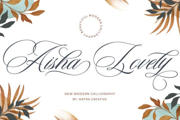 Aisha Lovely Font - Featured Image