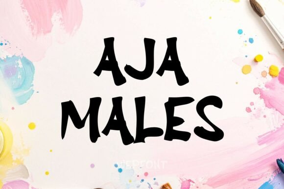 Aja Males Font - Featured Image