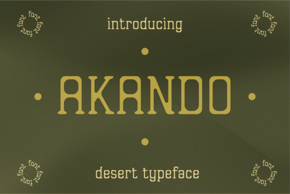 Akando Font - Featured Image