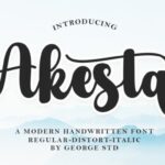 Akesta Font - Featured Image
