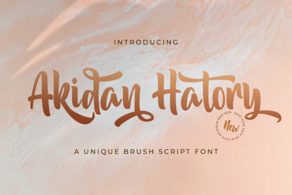 Akidan Hatory Font - Featured Image