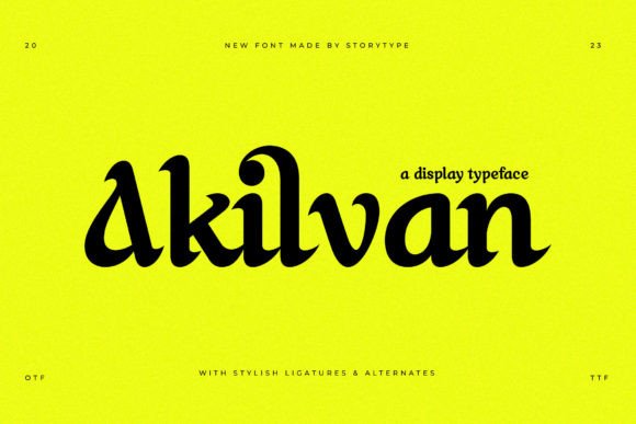 Akilvan Font - Featured Image