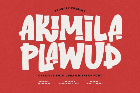 Akimila Plawud Font - Featured Image