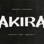 Akira Monoletter Font - Featured Image