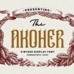 Akoher Font - Featured Image