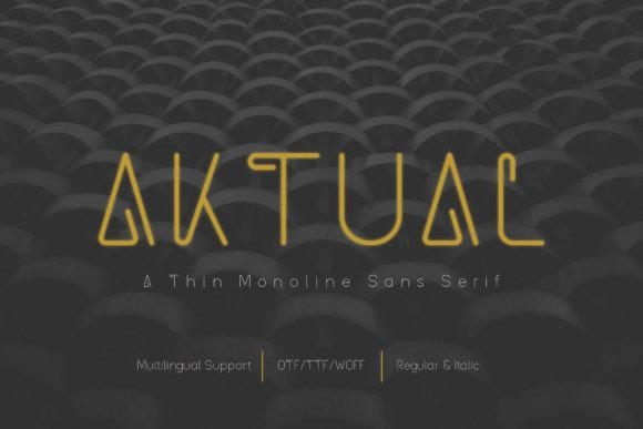 Aktual Font - Featured Image