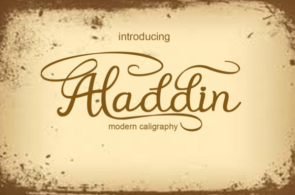 Aladdin Font - Featured Image