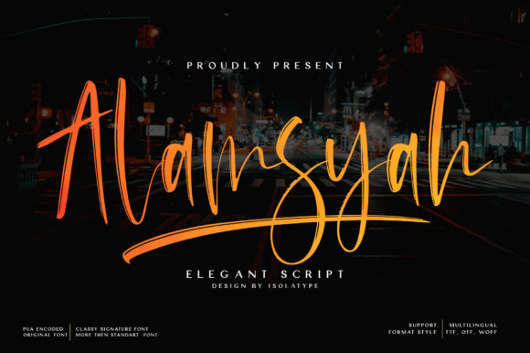 Alamsyah Font - Featured Image