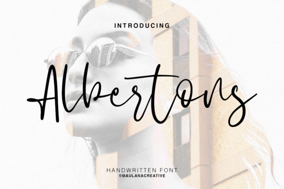 Albertons Script Font - Featured Image