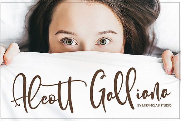 Alcott Ghalliana Font - Featured Image