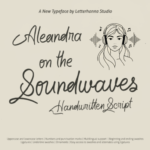 Aleandra on the Soundwaves Font - Featured Image
