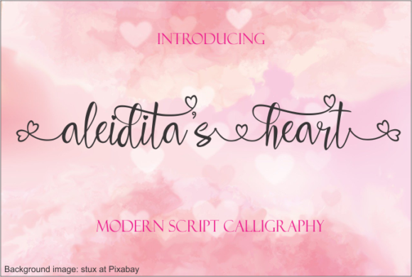 Aleidita's Heart Font - Featured Image