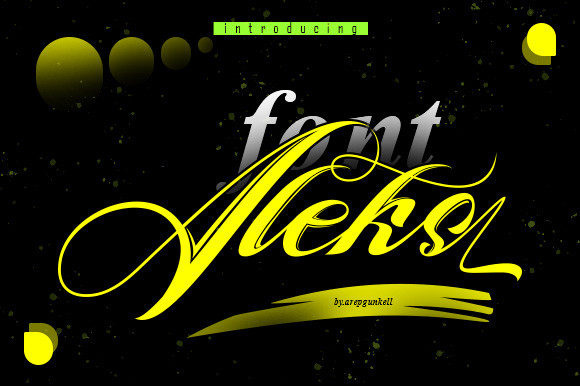Aleks Font - Featured Image