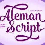 Aleman Script Font - Featured Image