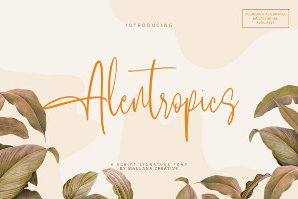 Alentropics Font - Featured Image