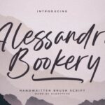 Alessandra Bookery Font - Featured Image