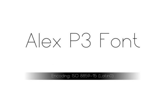 Alex P3 Font - Featured Image