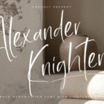 Alexander Knighteras Font - Featured Image