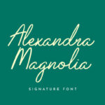 Alexandra Magnolia Font - Featured Image