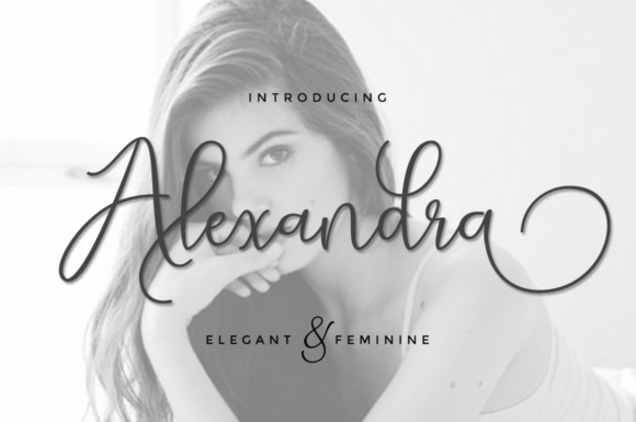 Alexandra Script Font - Featured Image