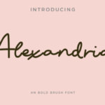 Alexandria Font - Featured Image