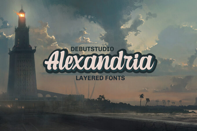 Alexandria Script Font - Featured Image