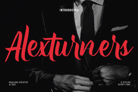 Alexturners Script Font - Featured Image