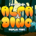 Alfa and Dino Font - Featured Image