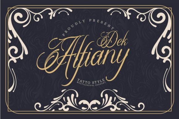 Alfiany Dek Font - Featured Image