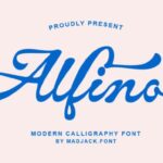Alfino Script Font - Featured Image