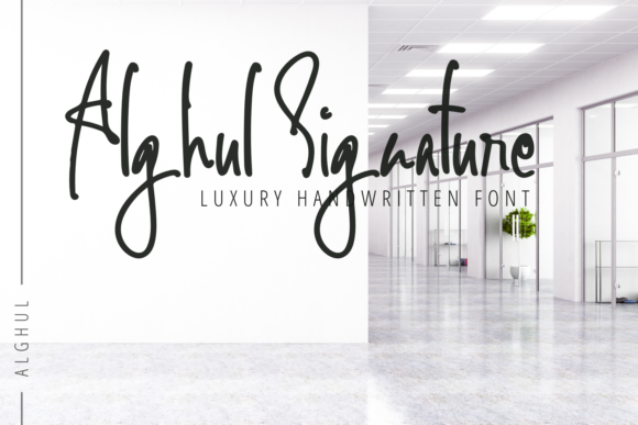 Alghul Signature Font - Featured Image