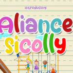 Aliance Sicolly Font - Featured Image