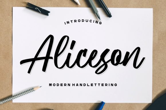 Aliceson Font - Featured Image
