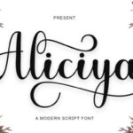 Aliciya Font - Featured Image