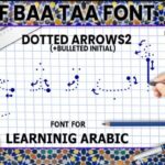 Alif Baa Taa Dotted Arrows Two Font - Featured Image
