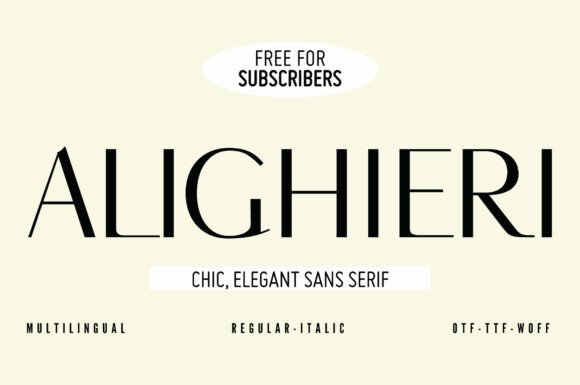 Alighieri Font - Featured Image