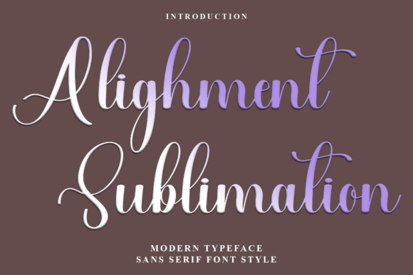 Alighment Sublimation Font - Featured Image