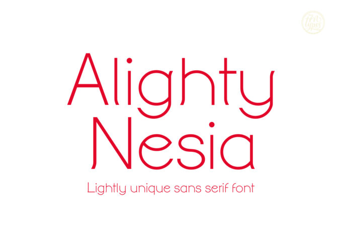 Alighty Nesia Font - Featured Image