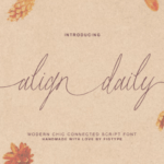 Align Daily Font - Featured Image