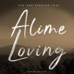 Alime Loving Font - Featured Image