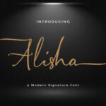 Alisha Signature Font - Featured Image